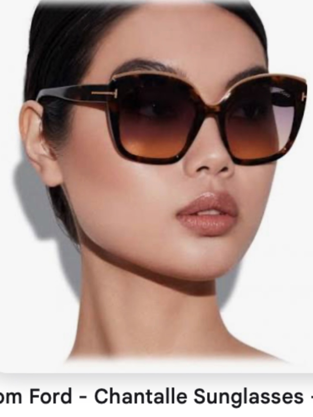 Tom Ford Oversized Chantalle Sunglasses
